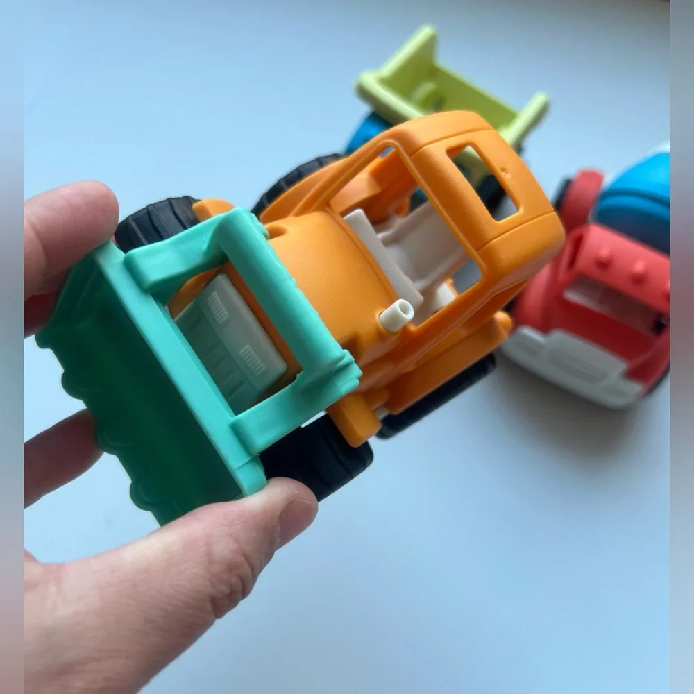 Construction Vehicles Set -3pk -Gigglescape™:Plastic Toy Vehicle Playsets, Truck